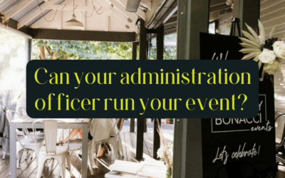 Can an administration officer run an event? 