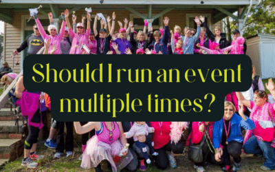 Should I run an event multiple times? Event consistency – how it can benefit your organisation